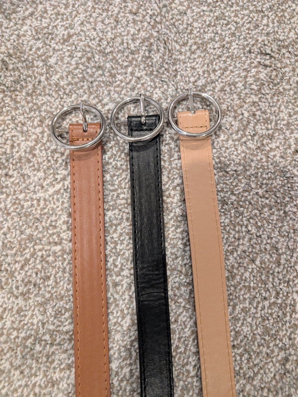 NWOT BP Set of 3 M/L Belts Black, Brown, and Tan